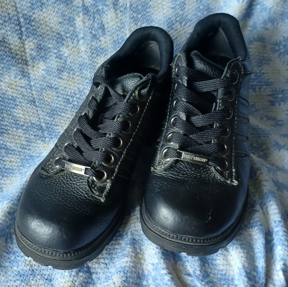 Goth Punk Biker Grunge Alternative Women's Harley Davidson Shoes Size 6.5 - Picture 7 of 7